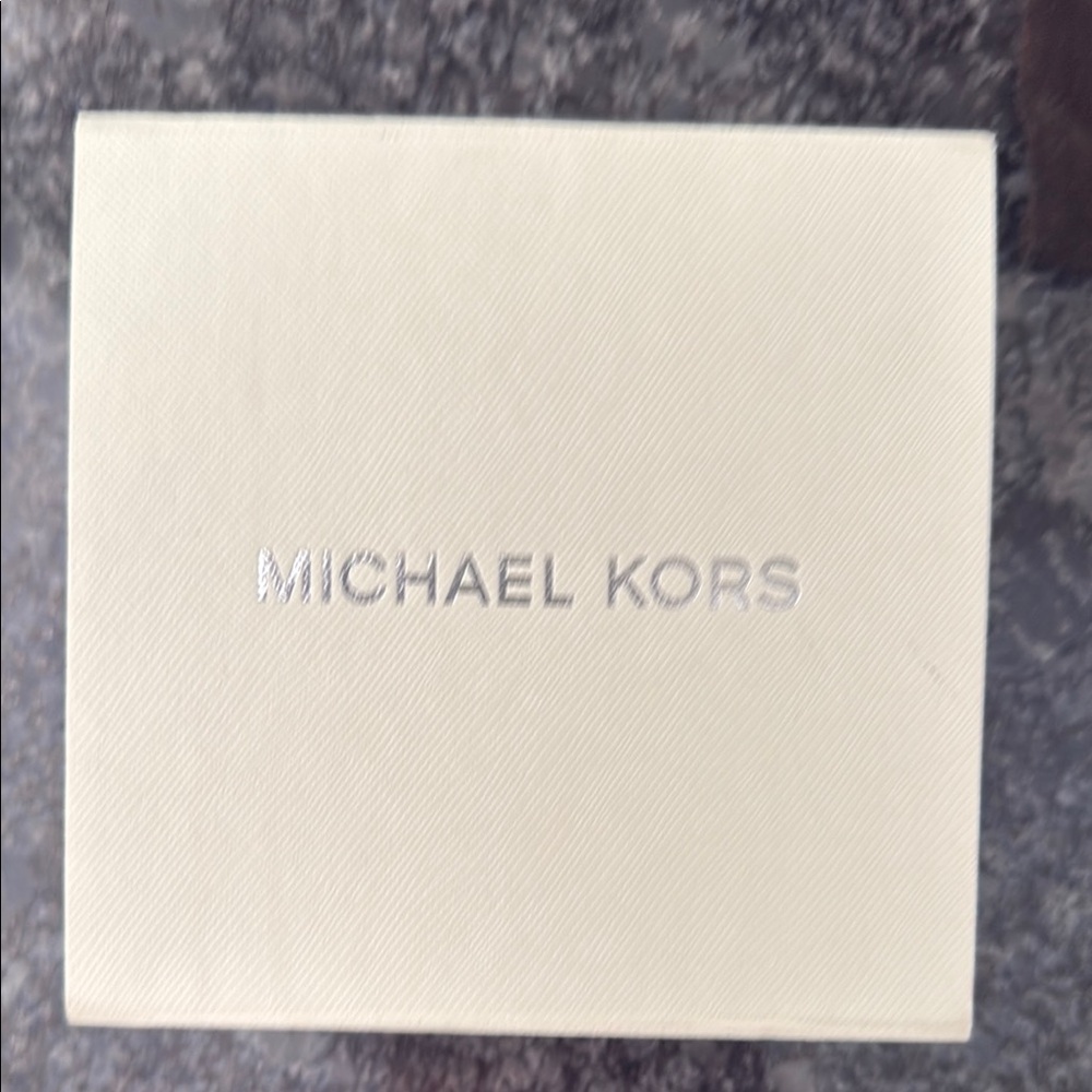 Michael Kors Gold Circular Crystal Dangle Earrings Logo Brand new box dust bag - Picture 8 of 11